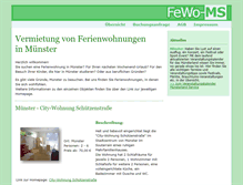 Tablet Screenshot of ferienwohnungen-in-muenster.de